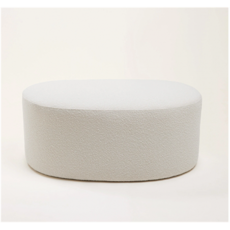 Pouf cocooning Julika bouclé