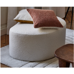 Pouf cocooning Julika bouclé