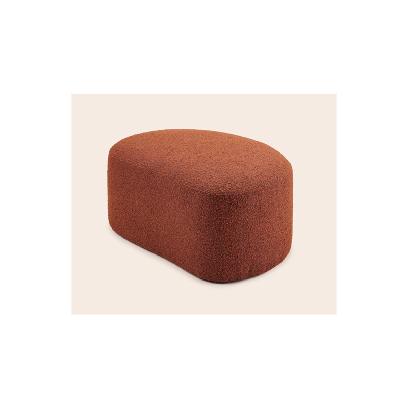 Pouf cocooning Julika bouclé